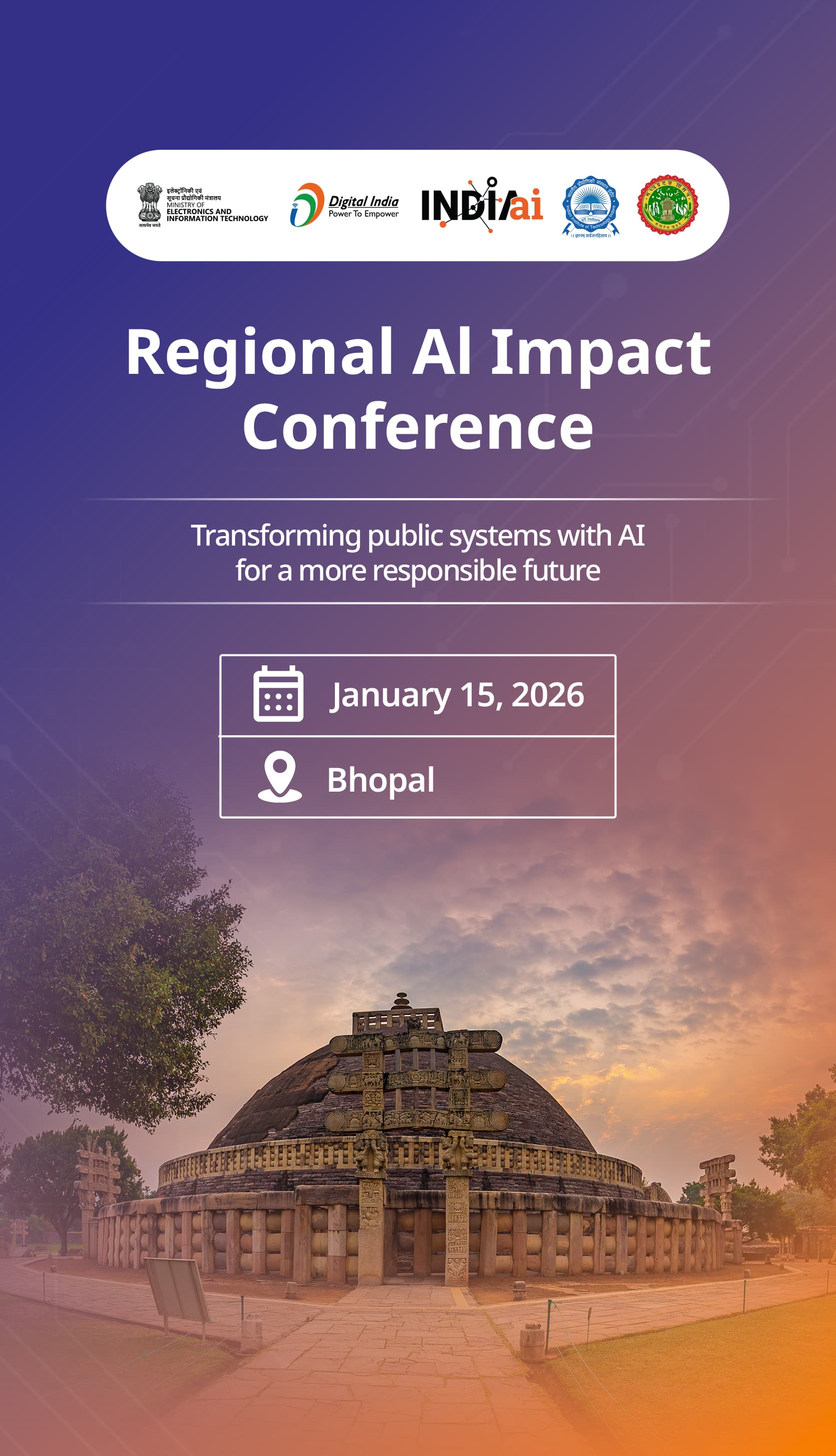 Madhya Pradesh Regional AI Summit Mobile Banner