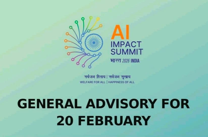 General Advisory for 20th Feb 2026